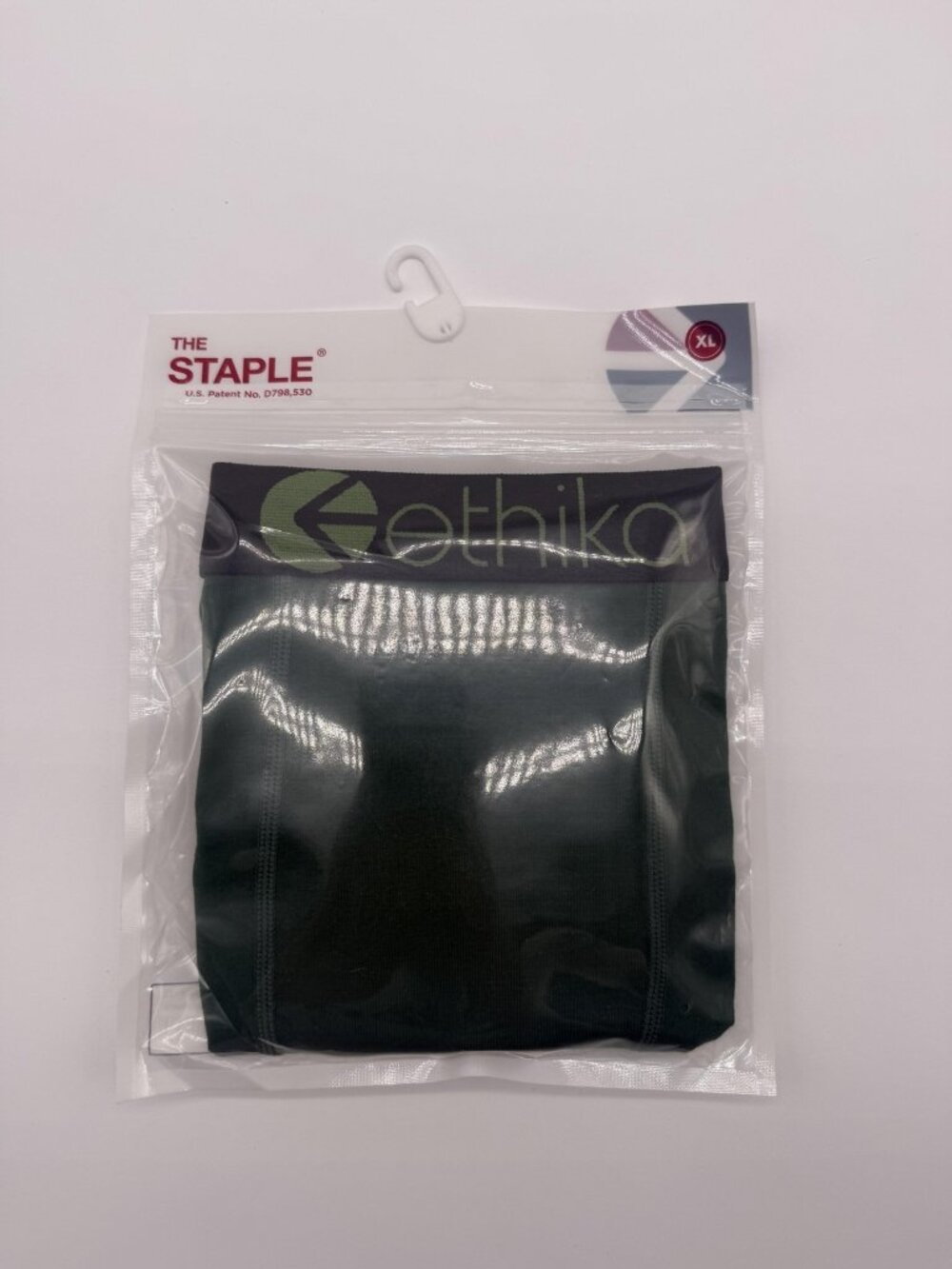 New Ethika The Staple Fit Boxer Briefs Men's Size XL Green Stretch Underwear